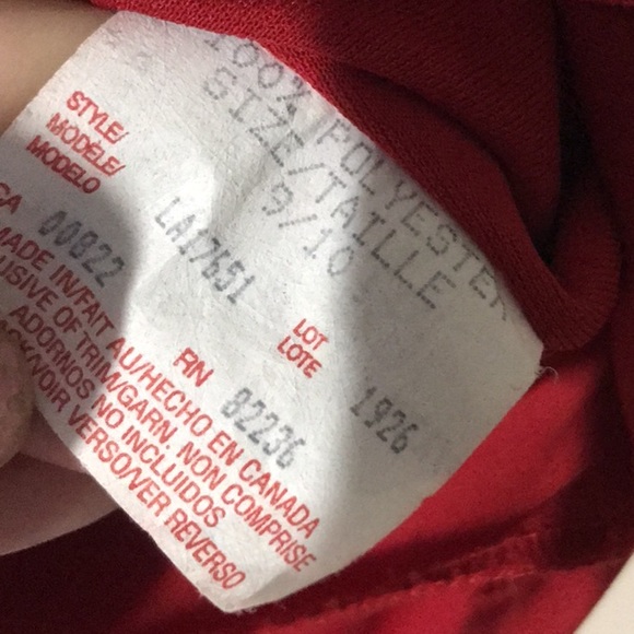 Lori Ann Petite Red Crop Top Jewel Straps Size 9/10 - Picture 7 of 13